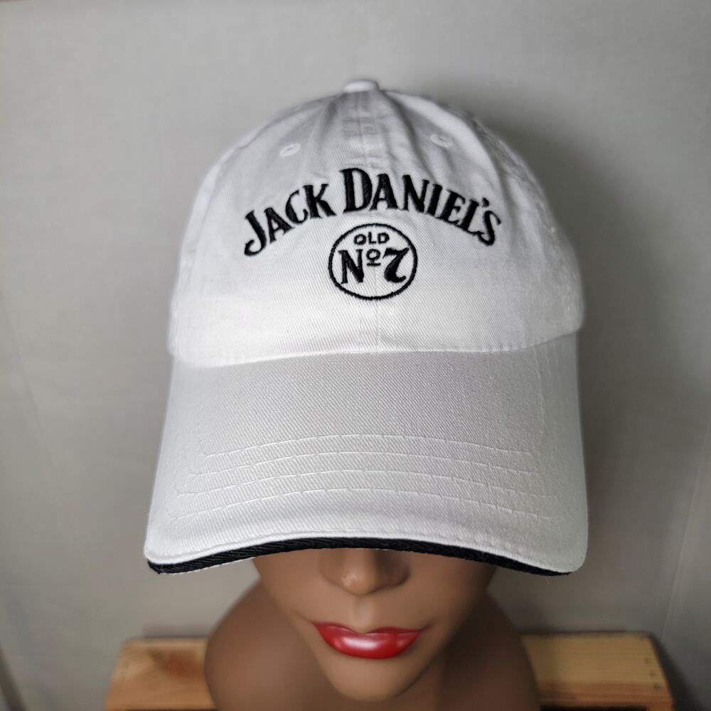 Jack Daniels Adjustable White Ball Cap by Magic Headwear